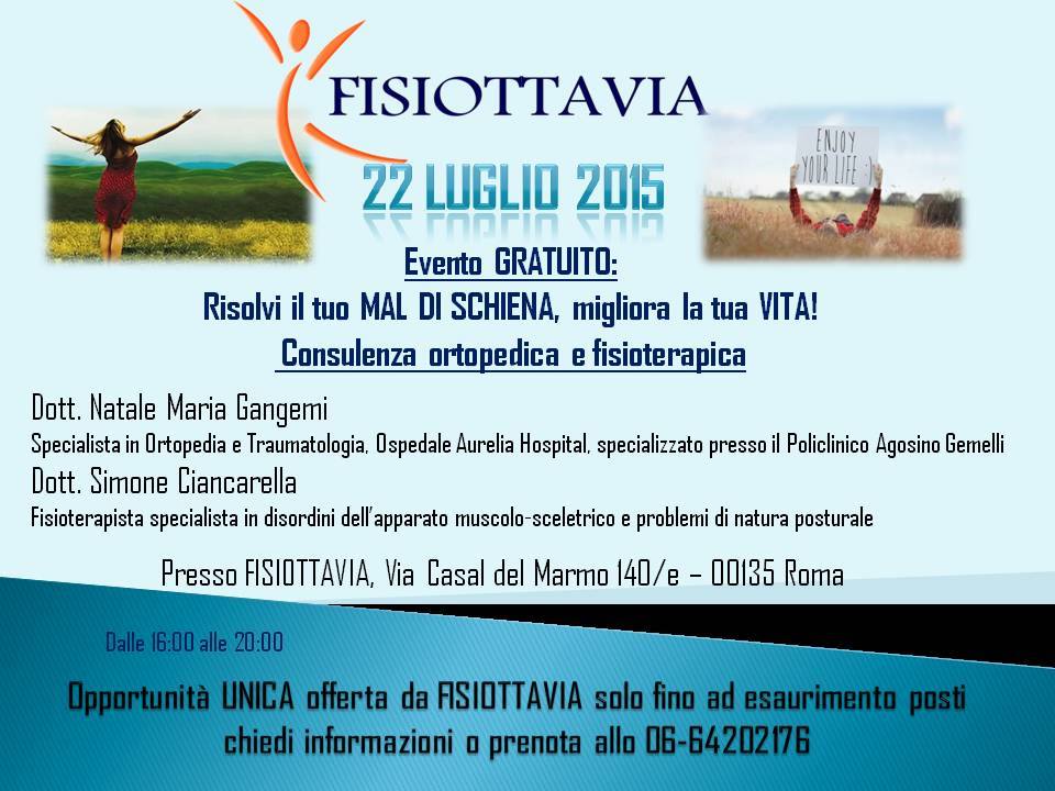 News e avvisi Fisiottavia Studio di Fisioterapia Ottavia